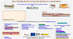 Desktop Screenshot of iesmarquesdelozoya.net